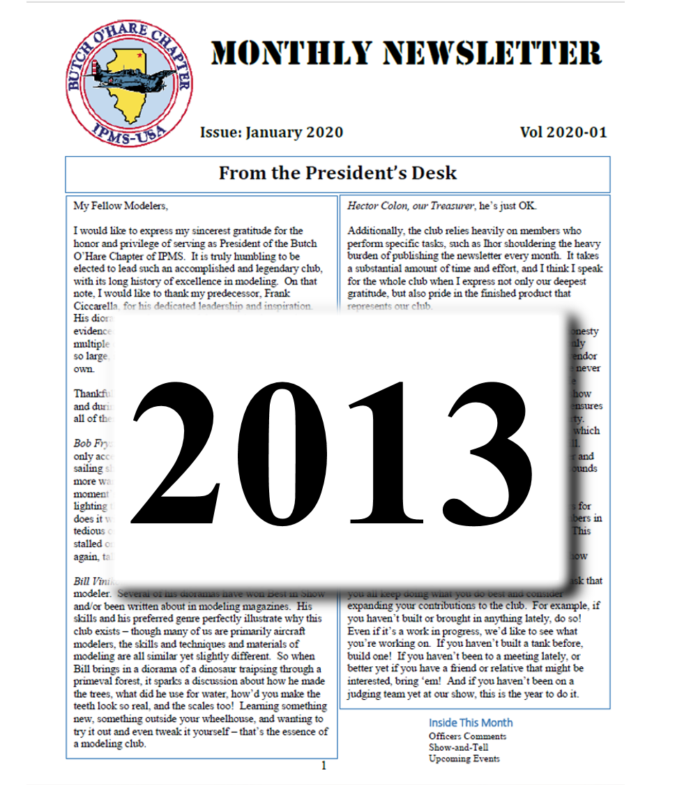2013 Newsletters