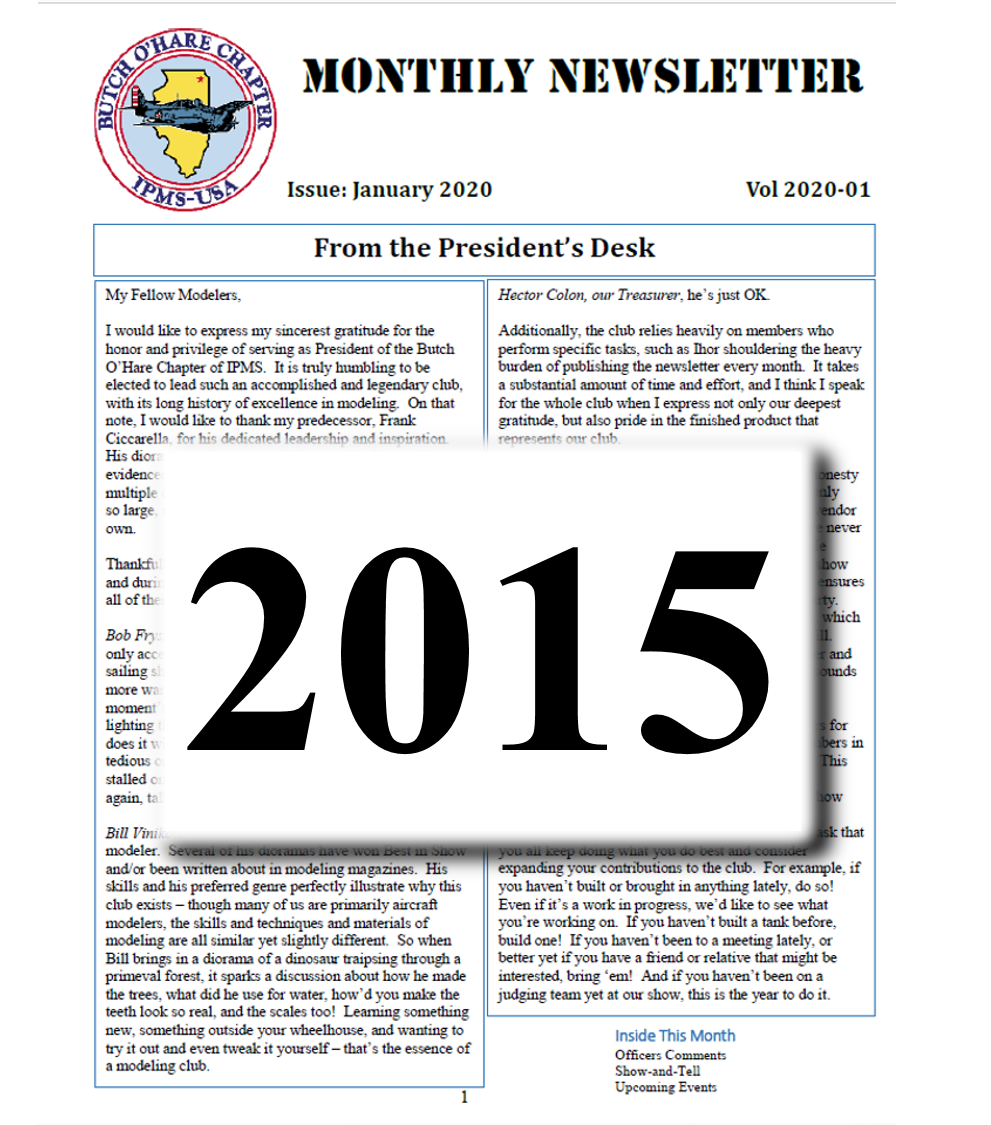 2015 Newsletters